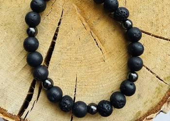 Bransoletka męska z kamieni naturalnych