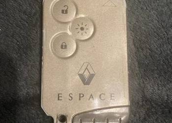 Karta, kluczyk Renault Espace