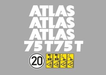 Naklejki oklejenie naklejka - ATLAS 75 T Zamiennik