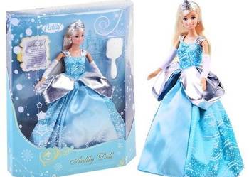 Anlily lalka Śnieżna Królewna w niebieskiej sukni w śnieżynki ZA5702
