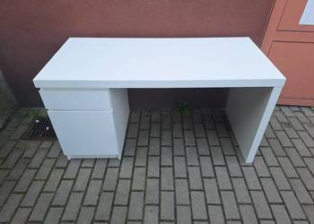 biurko białe ikea malm