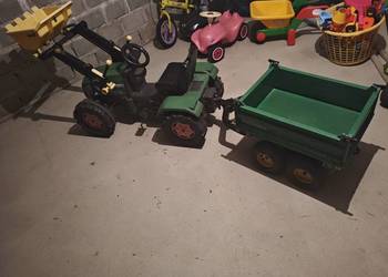 Traktorek na pedały Fendt + przyczepa