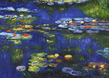 Obraz w prezencie do domu Lilie wodne II Claude Monet
