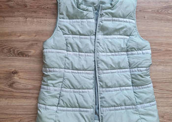 Pudrowy miętowy pastelowy bezrękawnik kamizelka z kieszeniami 40 hit viral