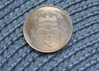 Nepal 2 Rupie 1994r - Ładna