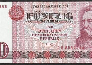 Niemcy DDR NRD 50 marek 1971 - GB - Engels
