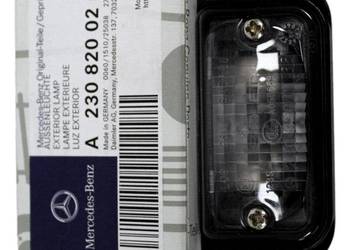 MERCEDES CLK W209 C coupe W230 oswietlenie tablicy rejestracyjnej OE