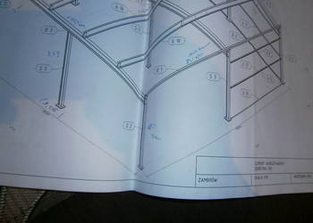 Projekt hali konstrukcji stalowej 10 x10 (100 m2)