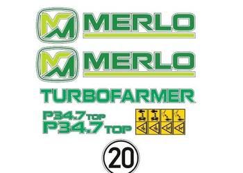 Naklejki oklejenie naklejka - MERLO TURBOFARMER P34.7 TOP zamiennik
