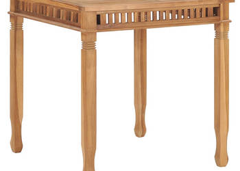 Stół ogrodowy 80x80x80 cm lite drewno tekowe WM-49384