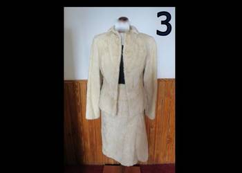 Garsonka Spódnica Żakiet z łapek norek. Norki łapki futro (3