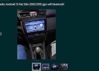 Radio Android 13 Fiat Stilo 2002/2010 gps wifi bluetooth
