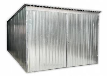 Garaż blaszany 3x5 II gatunek jednospadowy ocynk tani blaszak na budowe