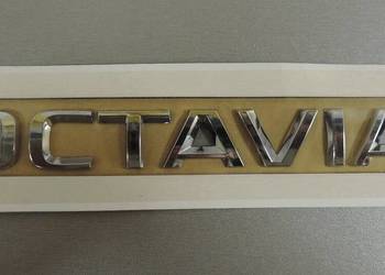 NOWE logo klejane OCTAVIA srebrne srebrny znaczek chrom