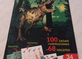 Activity Book, ćwiczeń, zadań, łamigłówki, dinozaury, Derform (Książeczki