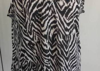 H&M -MARKOWY TOP - TUNIKA  W ZEBERKĘ - r. 42