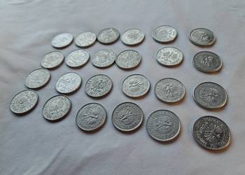 Monety 1 zł 1974r 1977 do 1988 24 sztuki