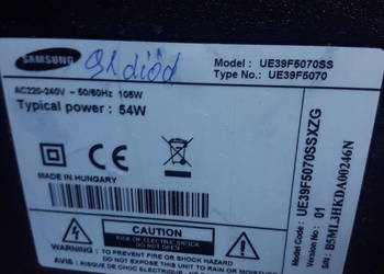 Samsung Ue39F5070S zbita matryca