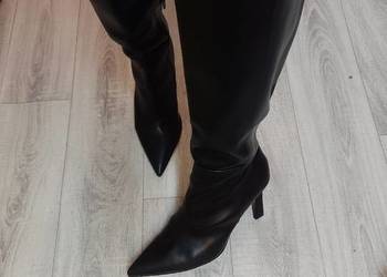 (44) ASOS Design/ Czarne Kozaki wieczorowe na szpilce z Londynu, NOWE (44) ASOS Design/ Czarne Kozaki wieczorowe na szpilce z Londynu, NOWE