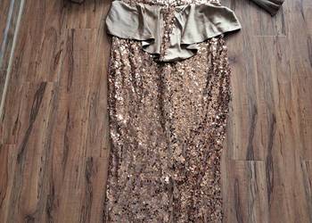 nowa długa sukienka w cekiny rozmiar XL brak metki