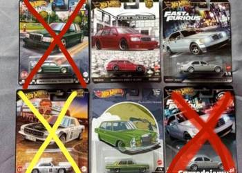 Hot Wheels 3 x Premium Mercedes-Benz AMG ,500 SEL,300 Sel ,+ inne HW BDB