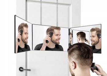 Przenośne lustro 360° – 3-drożne lusterko kosmetyczne z haczykiem