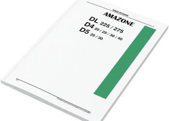 Amazone D4 DL tabele wysiewu tabela D7 D8 D5