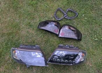 Lampy przód tył czarne led Sonar Audi A6 c5 sedan