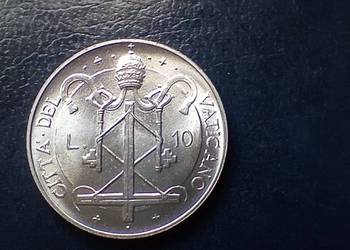 Stare monety 10 lir 1967 Watykan