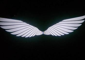 Angel Wings Projektor  Światta LED Lusterko
wsteczne Lusterko powitalne Ośw