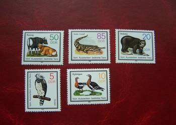 NRD 1985 MNH Mi. 2952/56 Fauna Zwierzęta  a