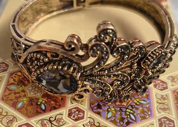 Piękna lśniąca bransoletka mankietowa turecka