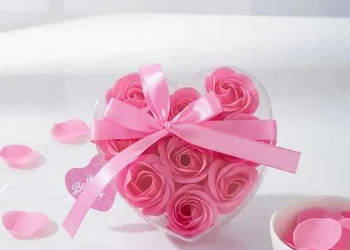 Konfetti do kąpieli serce z kokardką | Romantyczny dodatek SPA