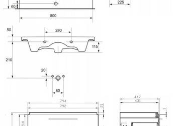 CERSANIT Umywalka meblowa COMO 90