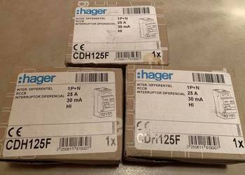 Interrupteur Différentiel - 1P+N 25A 30mA HI BD - Ref CDH125F