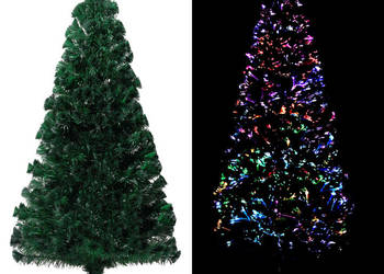 vidaXL Sztuczna choinka ze stojakiem, zielona, 120 cm(SKU:321026)