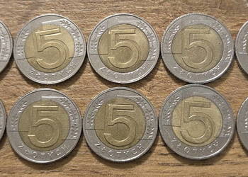 Monety 5 zł, 10szt z 2020 roku, niski nakład - rzadkość!!!