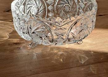 duża miska kryształowa typu bombonierka