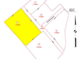 Działka pod inwestycję deweloperską 3445 m²