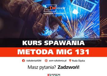 Kurs, Szkolenie spawanie aluminium w metodzie MIG 131
