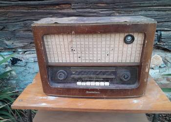 Stare radio lampowe Balaton zabytek PRL retro vintage do renowacji