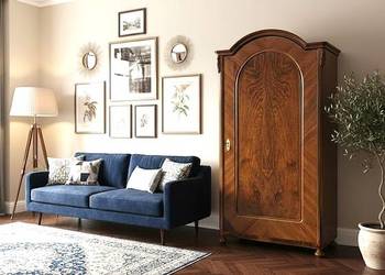 Wyjątkowa Orzechowa Szafa Ludwikowska AntykiMarki.pl