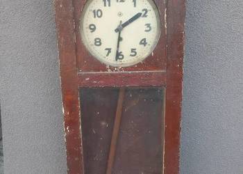 124 Stary zegar ścienny Metron linkowy żyłkowy