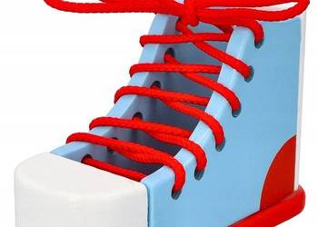 Goki, drewniany but do nauki sznurowania