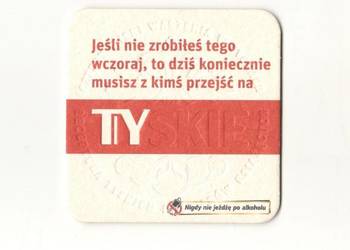 Tyskie - podstawka do piwa. Nr . 2.