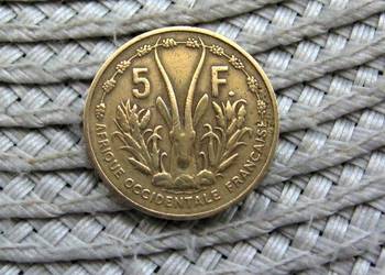 Francuska Afryka Zachodnia 5 Frank 1956r