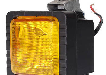 LAMPA ROBOCZA PROSTOKĄTNA PLASTIKOWA ŻARÓWKA, 12V, 55W, H3, ŻÓŁTA