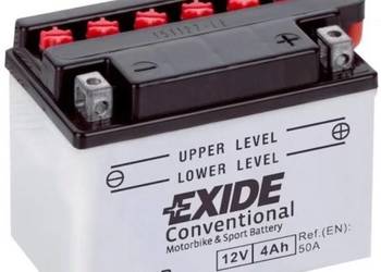 Akumulator motocyklowy EXIDE EB4L-B YB4L-B 12V 4Ah 50A EN P+