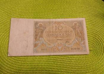 banknot polski 10złotych z 1929r