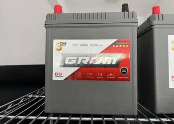 Akumulator EFB JAPAN 12V 40Ah 420A GROM, DARMOWY DOWÓZ